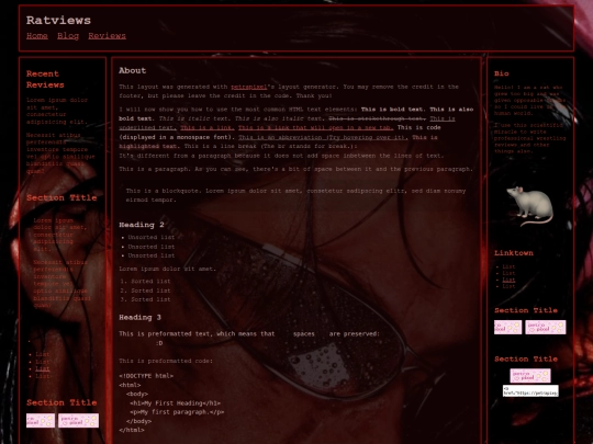 Website screenshot