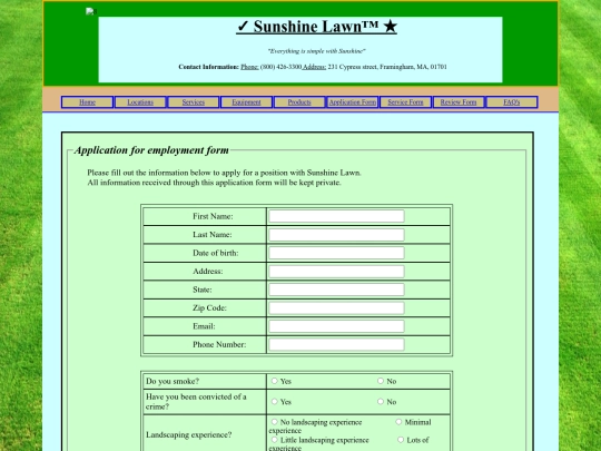 Website screenshot