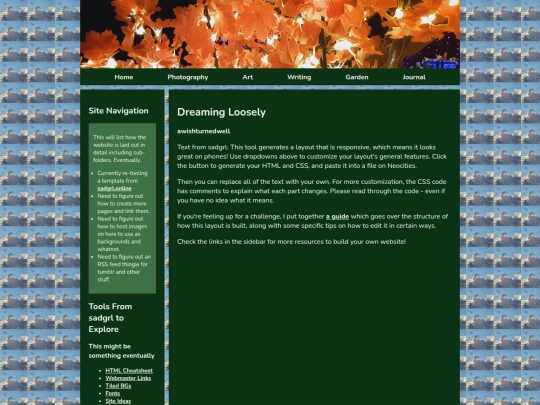 Website screenshot
