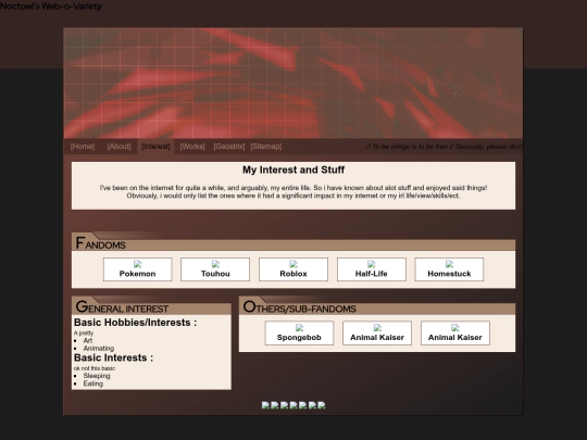 Website screenshot
