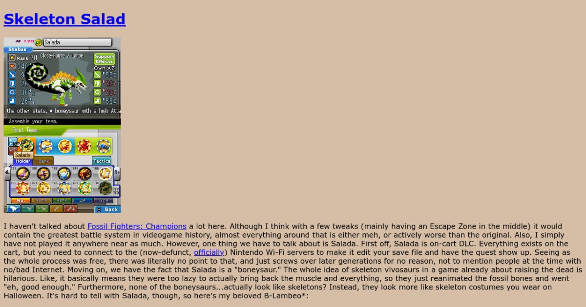 Fossil Fighters Made It So I Can't Play Other JRPGs