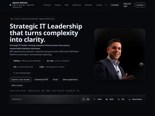 Website screenshot