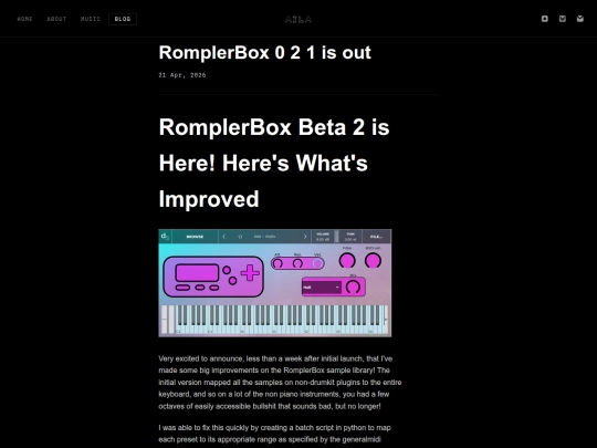 Website screenshot