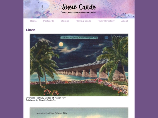 postcardgalleries/linen screenshot