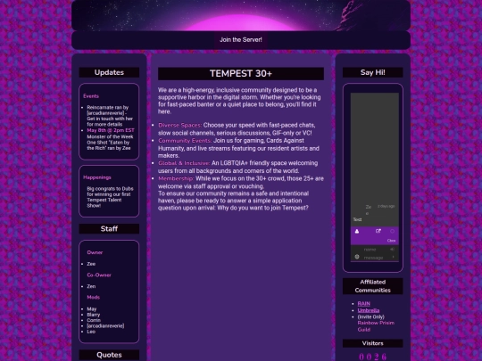 Website screenshot