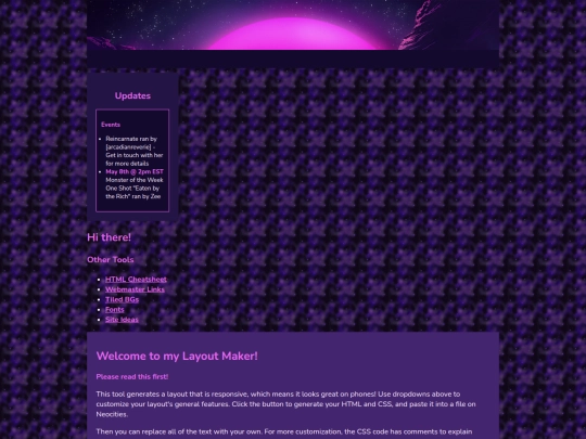 Website screenshot