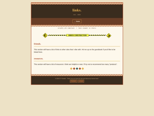 links screenshot