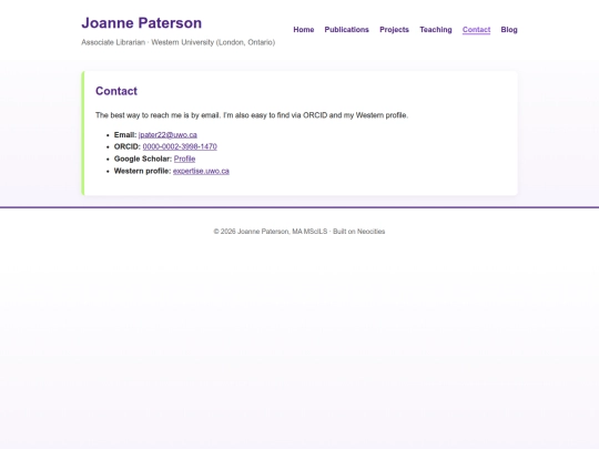 Website screenshot