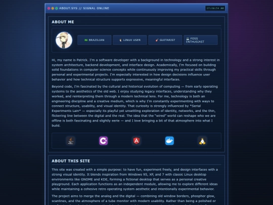 apps/about screenshot