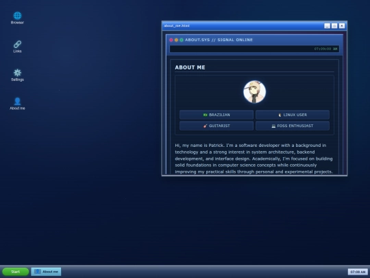 system screenshot