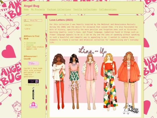 fashionpages/LoveLettersCollection screenshot