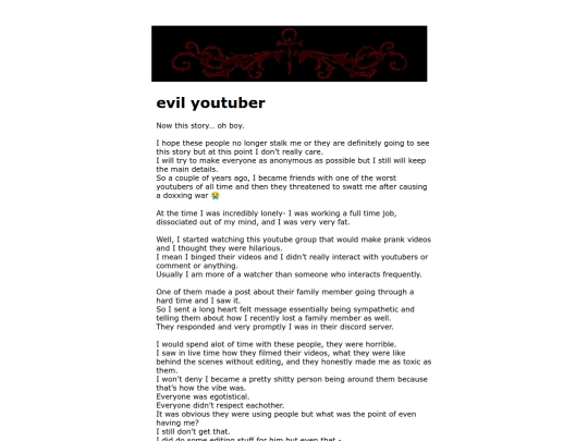 true story bro/evilytber screenshot