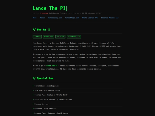 Website screenshot