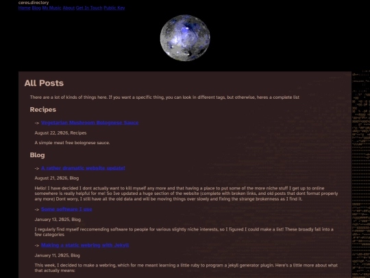 blog screenshot