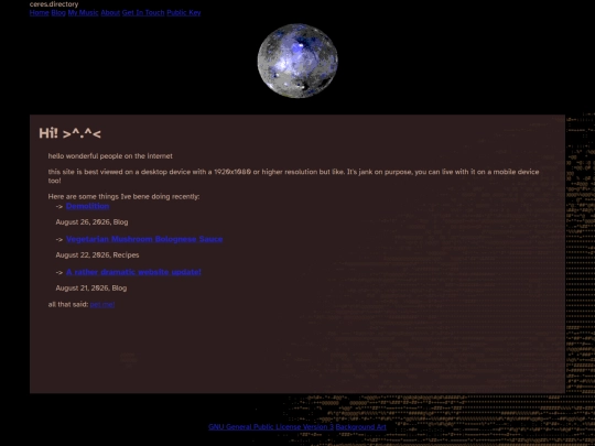 index screenshot