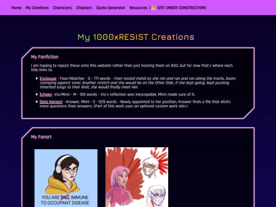 Website screenshot