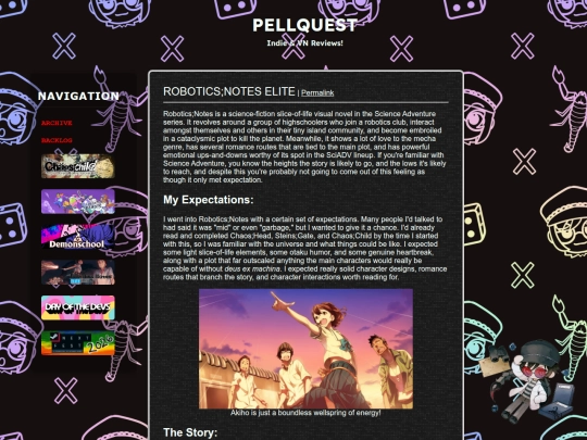 reviews/roboticsnotes screenshot