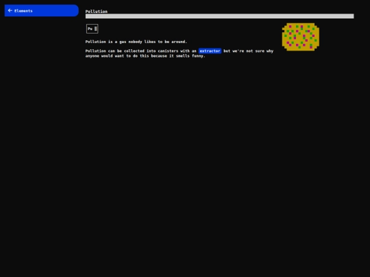 database/pollution screenshot