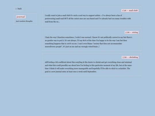 journal screenshot