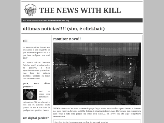 mini-blog screenshot