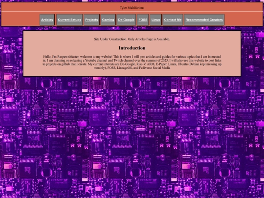 Website screenshot