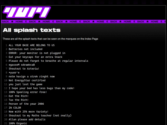 splashes screenshot