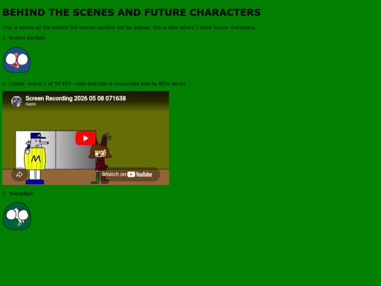 Behindthescenesandnewcharacters screenshot