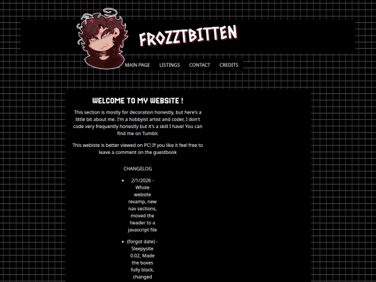 Website screenshot