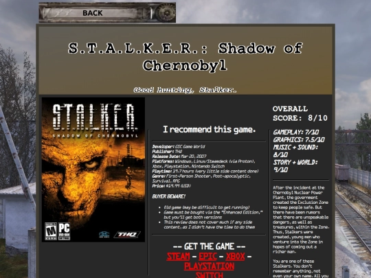 Website screenshot