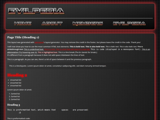 Website screenshot