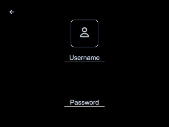 login screenshot