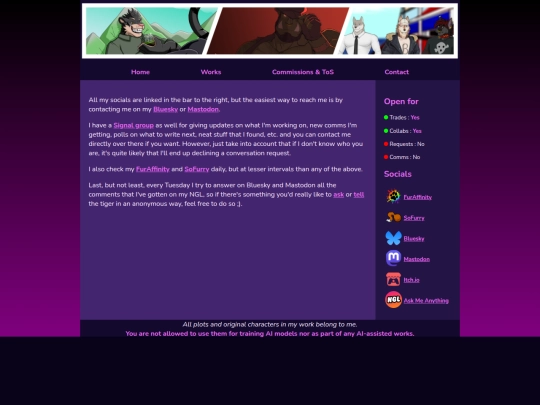 Website screenshot