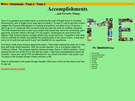 Website screenshot