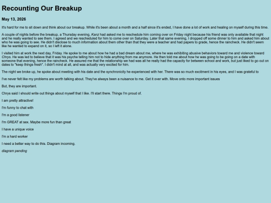 Recounting screenshot