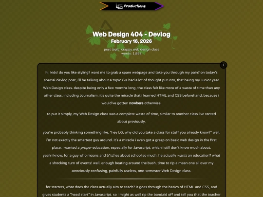 Website screenshot