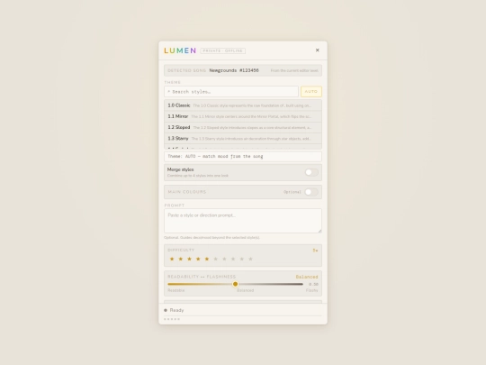 Lumen_UI screenshot