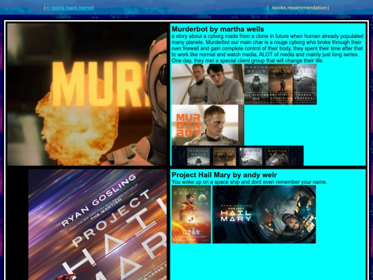 sites/recommendation screenshot