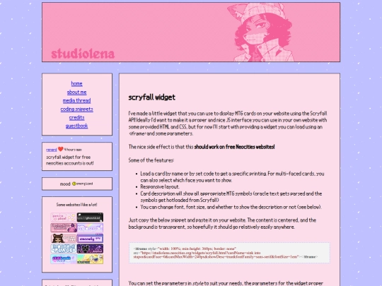 coding/scryfall-widget screenshot
