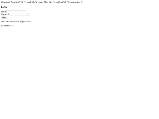 MercyGro/login screenshot