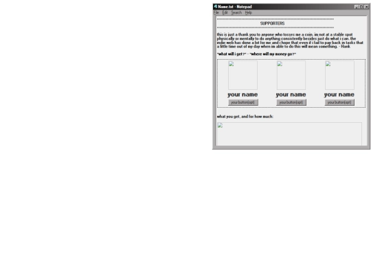 support screenshot