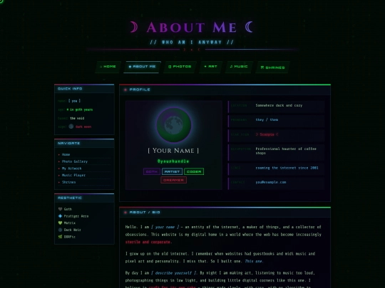 Website screenshot