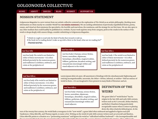 Website screenshot