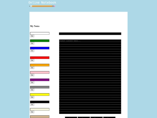 KNotebook/black screenshot