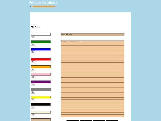 KNotebook/tan screenshot