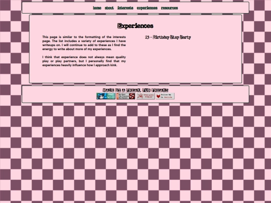 experiences screenshot