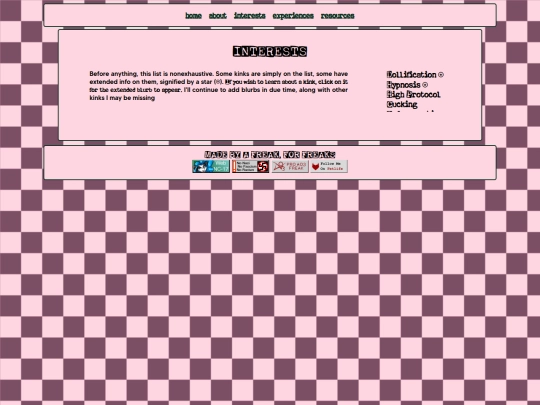 interests screenshot