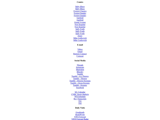 bookmarks screenshot