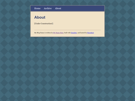 blog/about screenshot