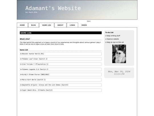 Website screenshot