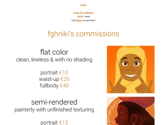 commissions screenshot
